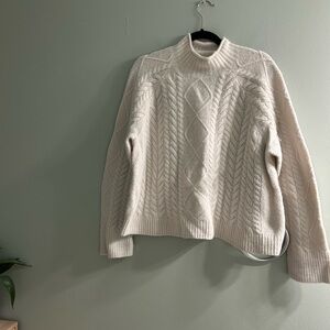 J.Crew Cable-knit Rollneck sweater in Supersoft yarn merino wool